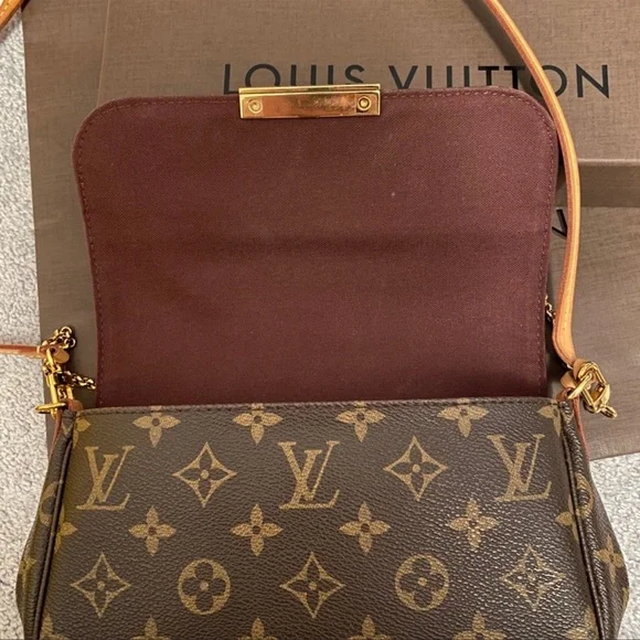 AUTHENTIC LOUIS VUITTON FAVOURITE BAG CLUTCH WRISTLET - Picture 6 of 10